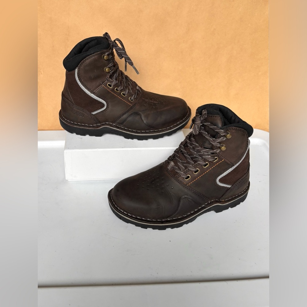 Worx by Red Wing Leather Steel Toe Ankle Boots ASTM F 2413-11 in Brown Size 6
